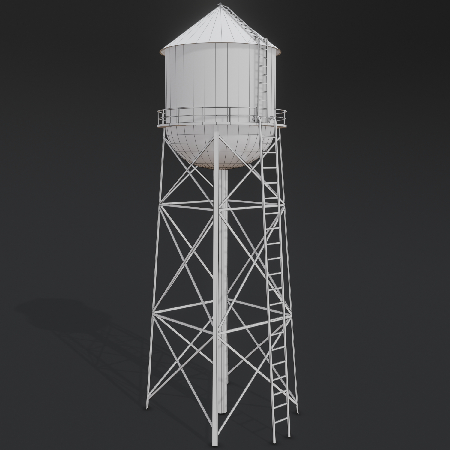 Abandoend water tower PBR preview image 6